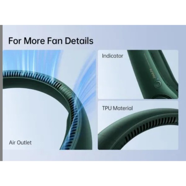 Фото - Вентилятор портативный Jisulife Neck Fan Life3 FA14 Green